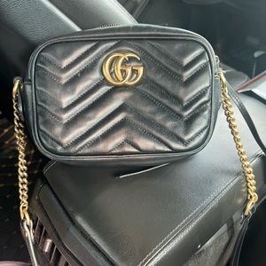 Authentic black Gucci crossbody